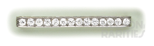 Diamond and Platinum Bar Brooch