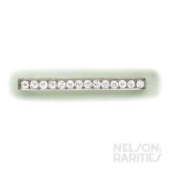 Diamond and Platinum Bar Brooch