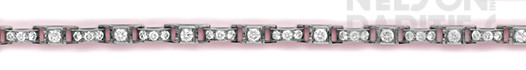Diamond and Platinum Flexible Bracelet
