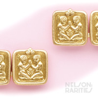 Gold Zodiac “Gemini” Cufflinks