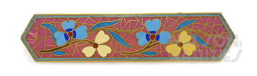 Enamel and Gold Brooch