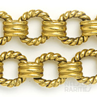 Carved Gold Link Bracelet