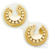 Retro Gold Hoop Earrings