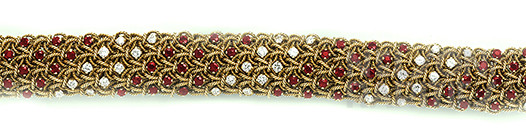 Burma Ruby, Diamond and Gold Bracelet