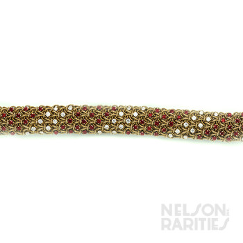 Burma Ruby, Diamond and Gold Bracelet