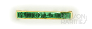 Calibré Emerald and Gold Band