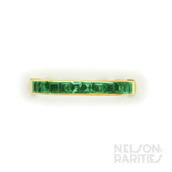 Calibré Emerald and Gold Band
