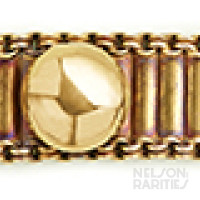 Gold Locket Bracelet with Five Compartments