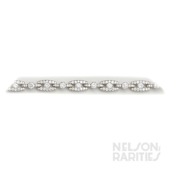 Diamond and Platinum Bracelet. French.