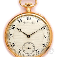 Gold Open Faced Dress Watch