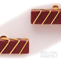 Carnelian and Gold Cufflinks