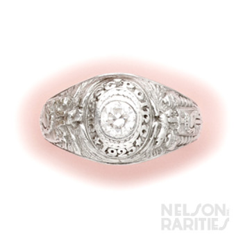 Diamond and Platinum West Point Betrothal Ring