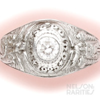 Diamond and Platinum West Point Betrothal Ring